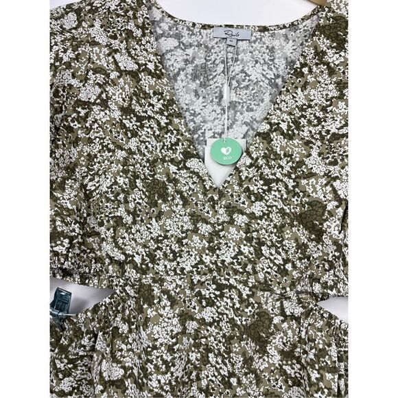 Rails Nyla Cutout Waist Dress Olive Vine Medium NEW - Picture 13 of 14